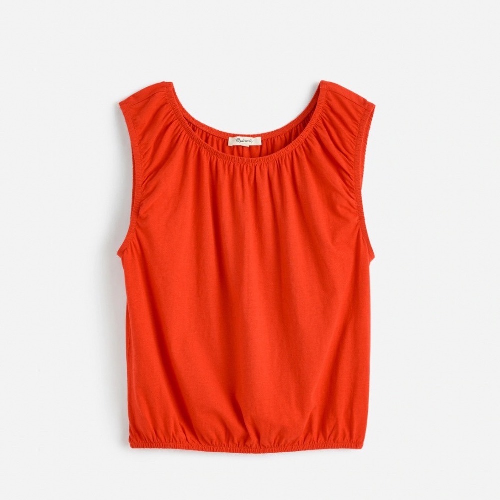 Madewell bubble tee red NWT XS